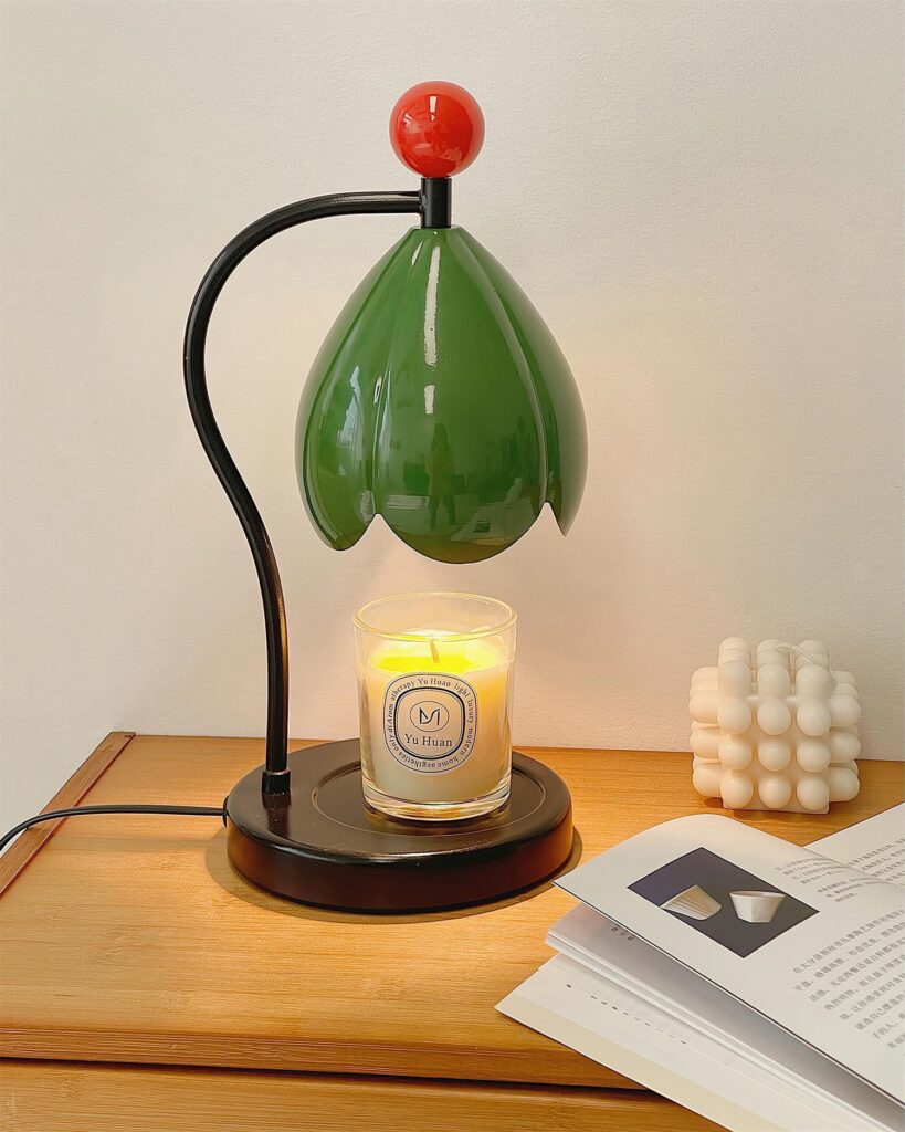 green-and-red-mina-lily-candle-warmer-lamp